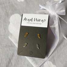 Load image into Gallery viewer, Angel Wings Earrings Set (gold and silver)