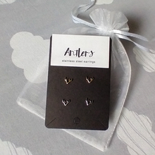 Load image into Gallery viewer, Holiday Antlers Earrings Set (gold and silver)