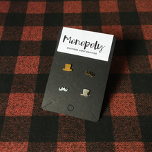 Load image into Gallery viewer, Monopoly Earrings Set (gold and silver)
