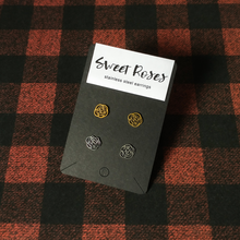 Load image into Gallery viewer, Roses Earrings Set (gold and silver)