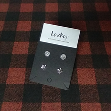 Load image into Gallery viewer, Lucky Earrings Set (silver)
